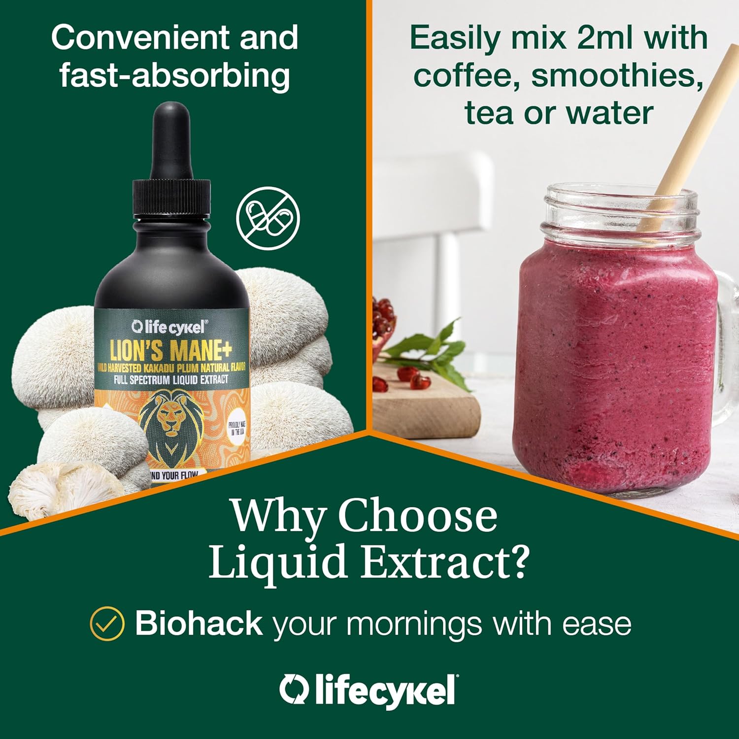 Lion's Mane Double Extract 2oz