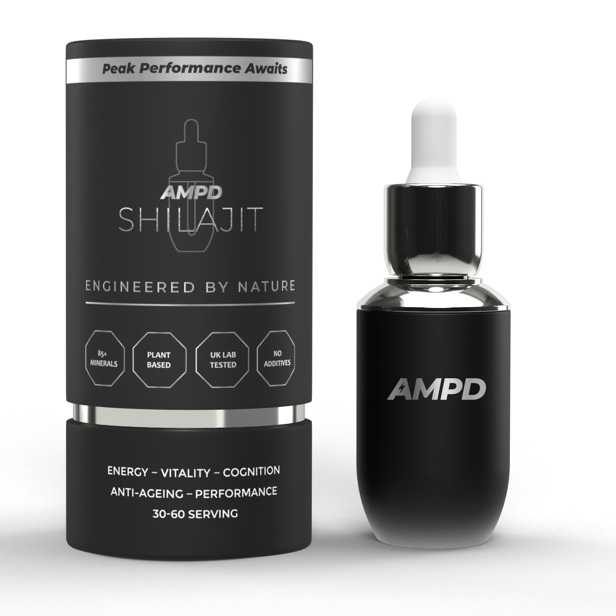 Pure Himalayan Shilajit Liquid Drops - 30-60 servings