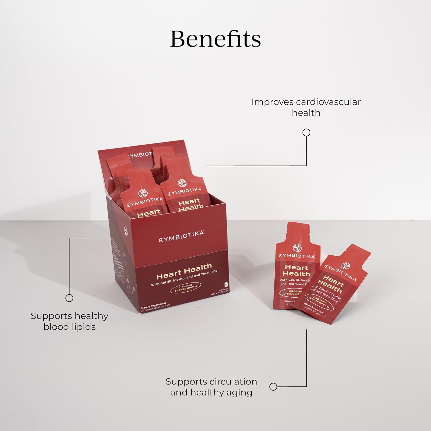 Heart Health - 30 pouches (30ml) - Organic orange flavor