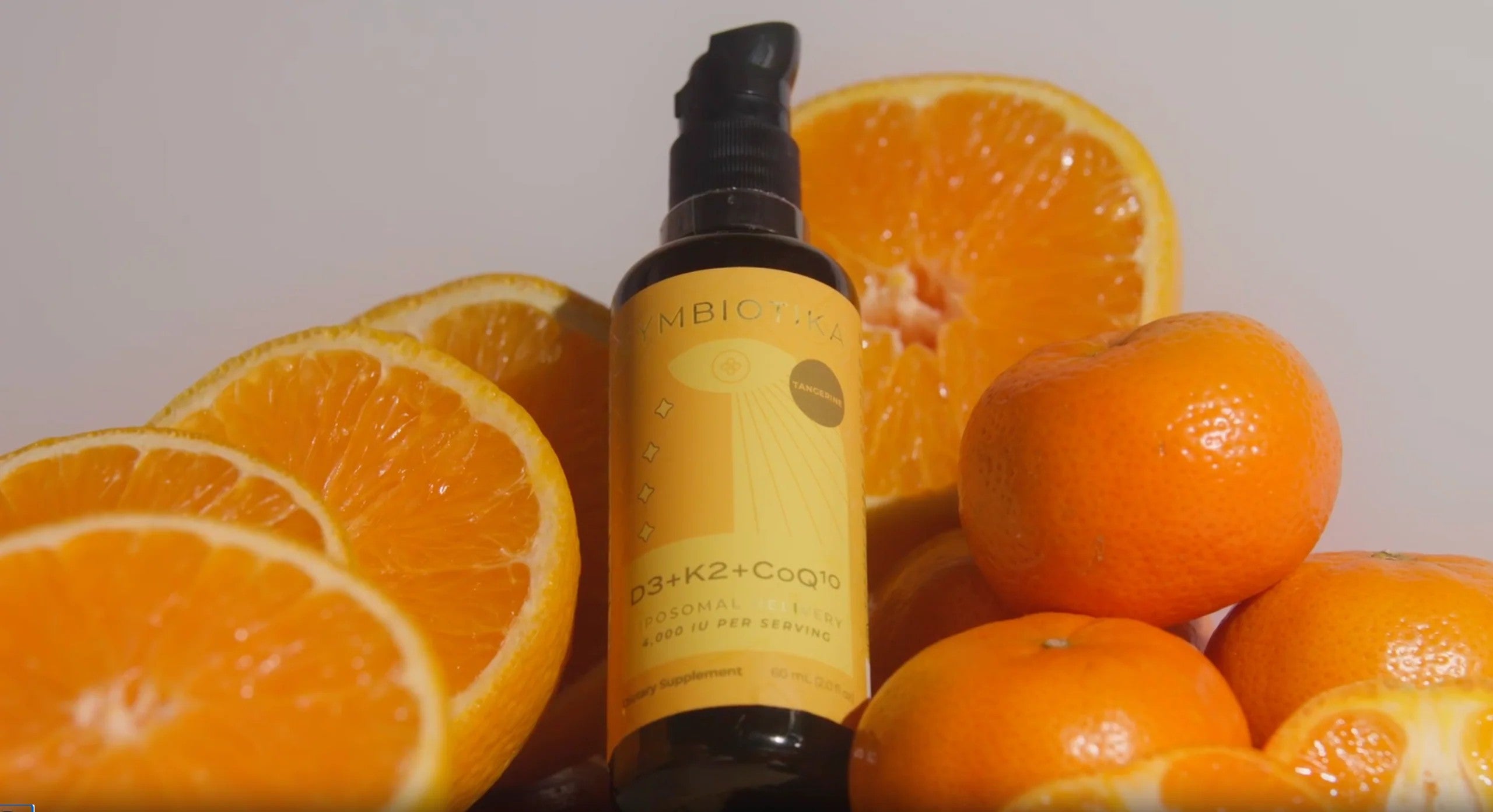 Liposomal Vitamin D3 + K2+ CoQ10 - 60ml - Tangerine flavor
