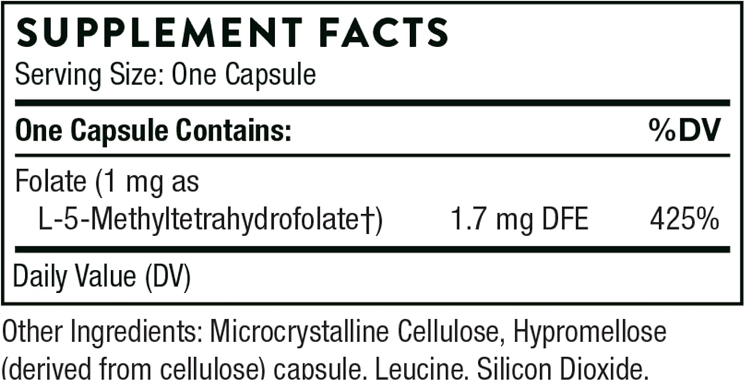 5-MTHF 1 mg - 60 Caps