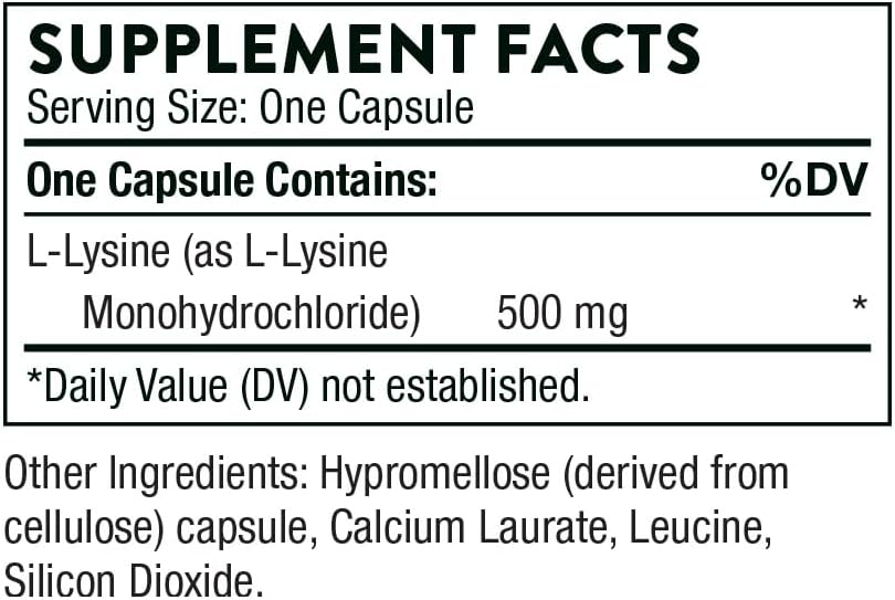 Lysine - 60 Caps