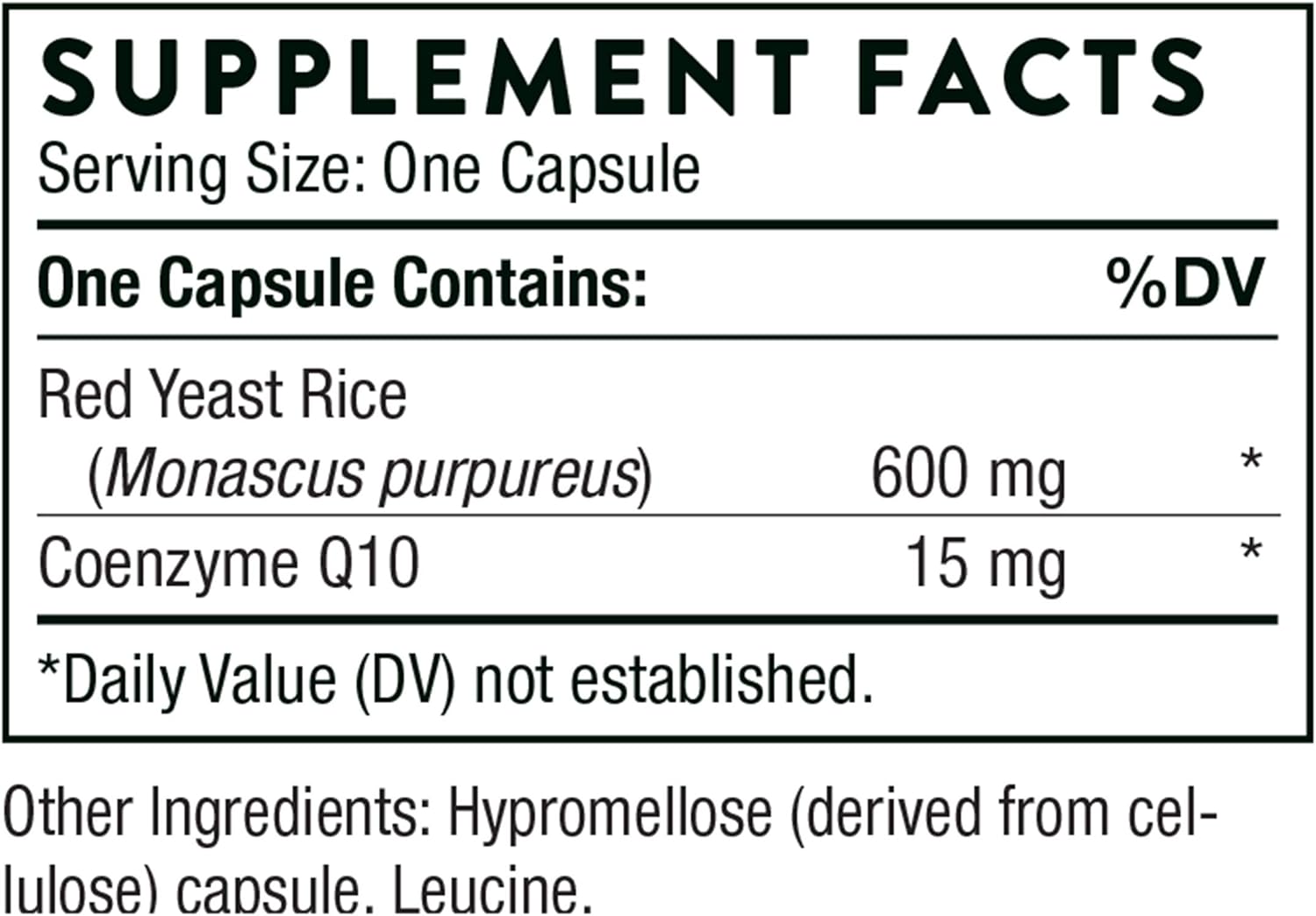 Red Yeast Rice + CoQ10 - 120 Caps