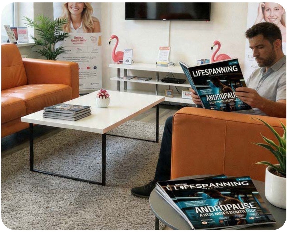 Reader with Lifespanning Magazine