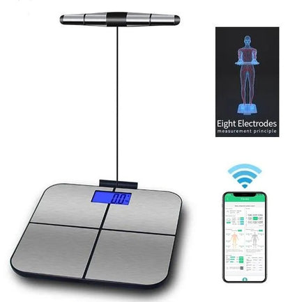 8 electrodes Body Fat Scale -BMI Analyzer