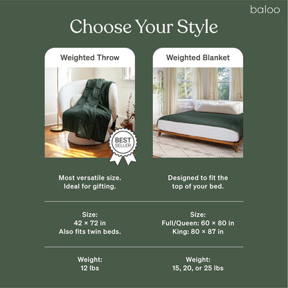 Baloo Throw 12lbs Spruce