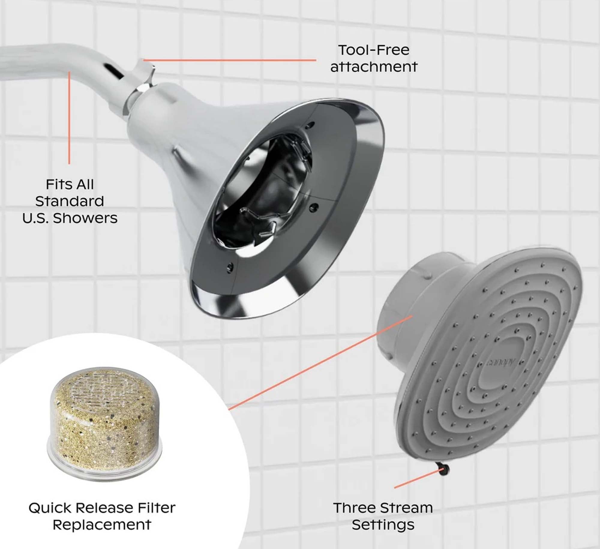 Filtered Showerhead - Brushed Nickel