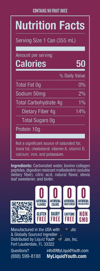 Sparkling Collagen Water - Passion Bliss flavor