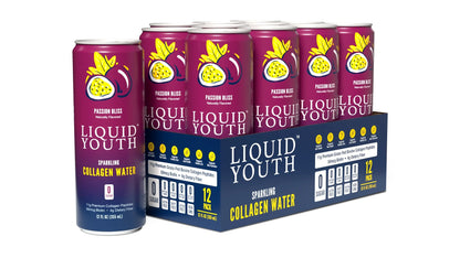 Sparkling Collagen Water - Passion Bliss flavor