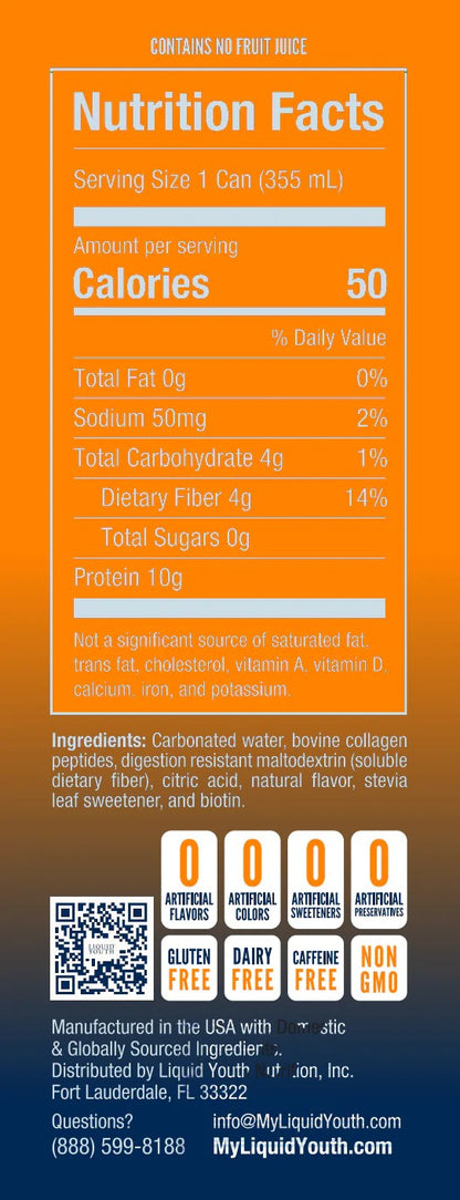 Sparkling Collagen Water - Summer Peach flavor