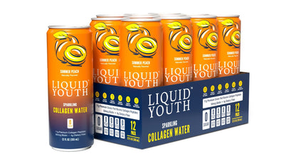 Sparkling Collagen Water - Summer Peach flavor