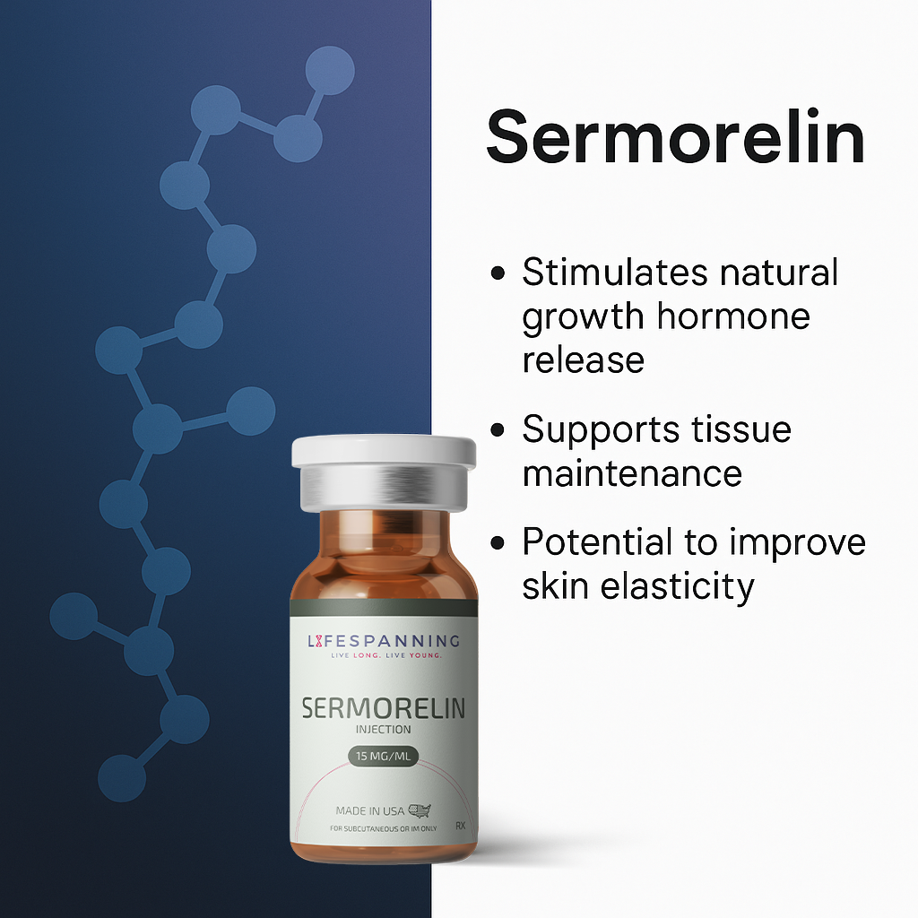 Sermorelin Peptide 3mg/mL (5mL) - 15mg total