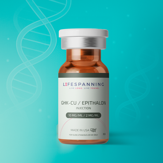 GHK-Cu/Epithalon Peptide 10mg/2mg/mL (5mL) - 50mg/10mg total