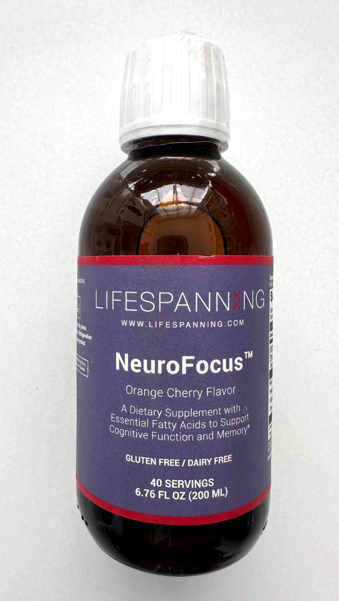 NeuroFocus - Fish Oil & Tuna Oil Blend - Orange Cherry Flavor - 200 ml