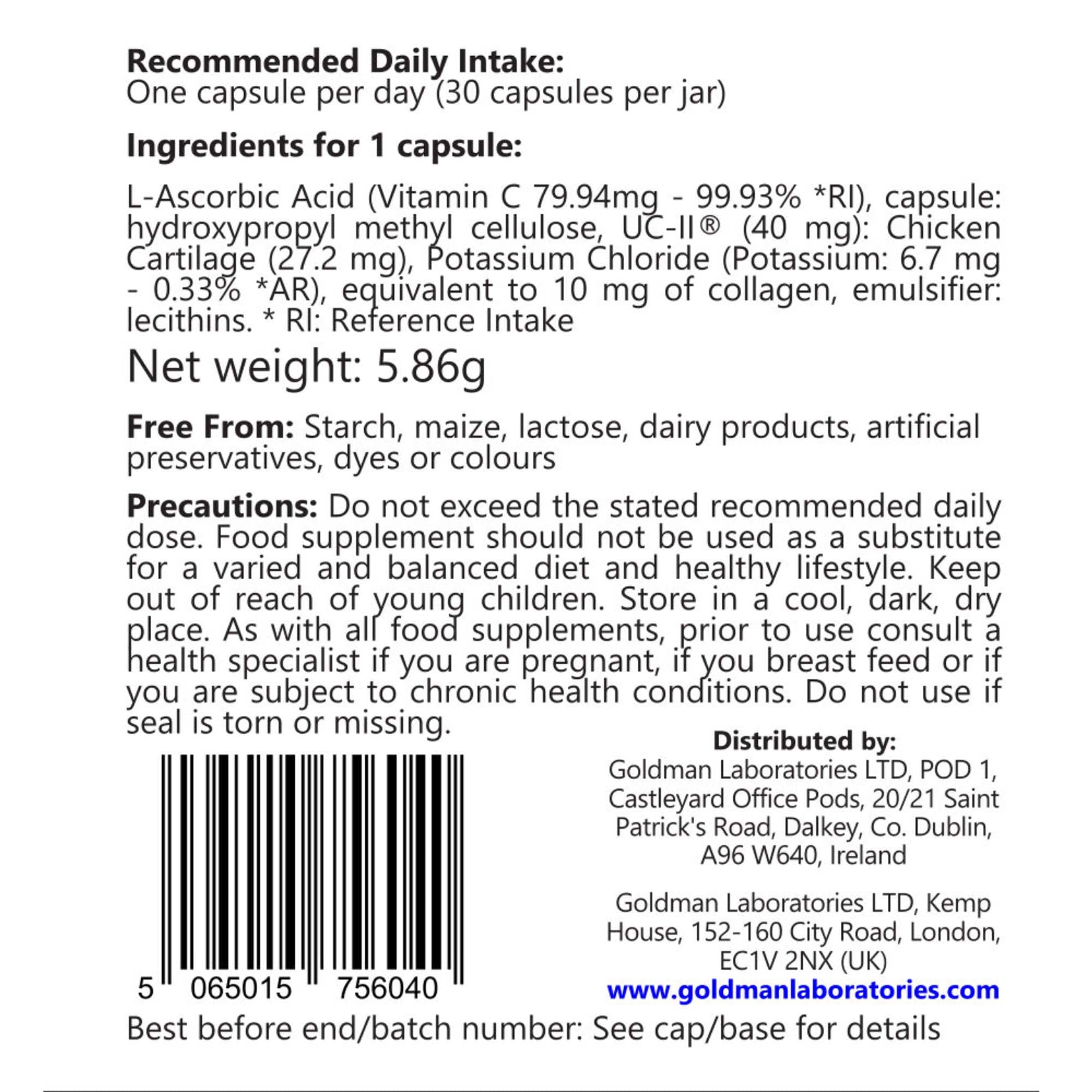 Liposomal Collagene II - 30 Caps