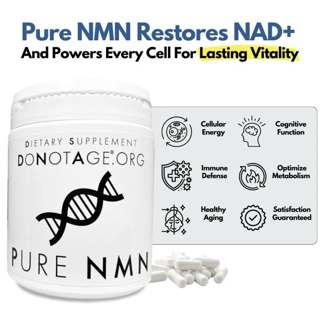 Pure NMN  500mg, 60 capsules