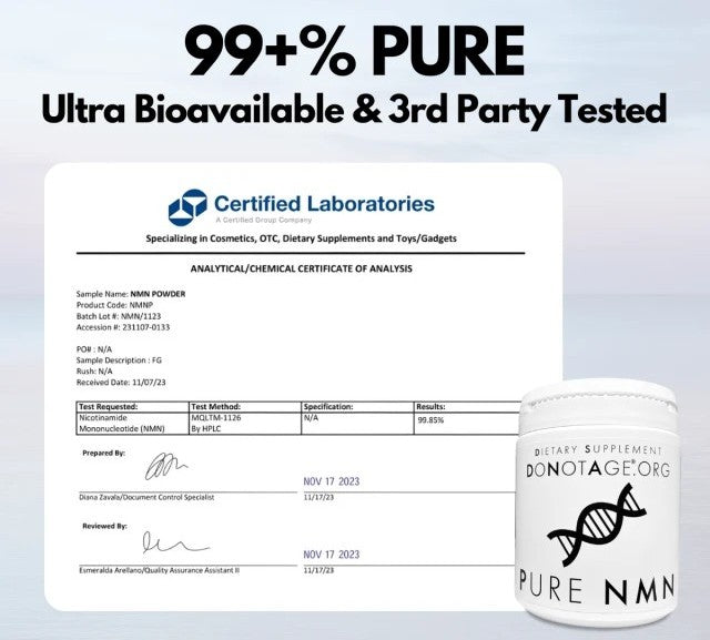 Pure NMN  500mg, 60 capsules