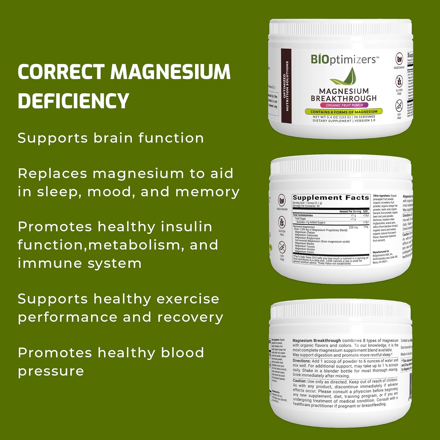 Magnesium Breakthrough - Fruit Punch flavor