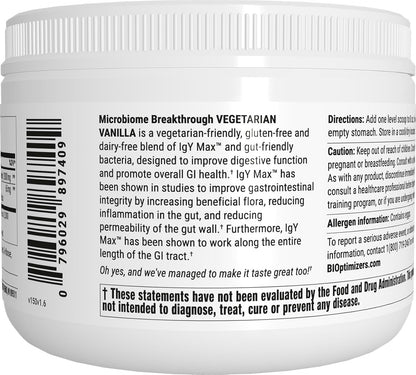 Microbiome Breakthrough Vanilla Flavor