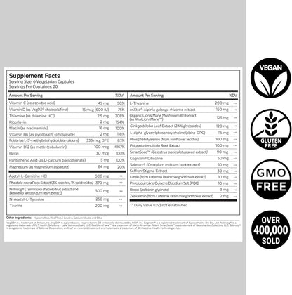 Qualia Mind 2.0 Caffeine Free - 120 Caps