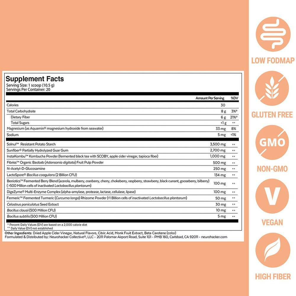 Qualia Probiotic+ (former Synbiotic) 5.6oz - Tropical fruit flavor