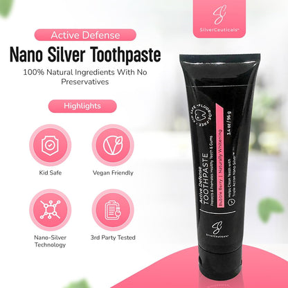 Active Defense Toothpaste - Bubble Berry