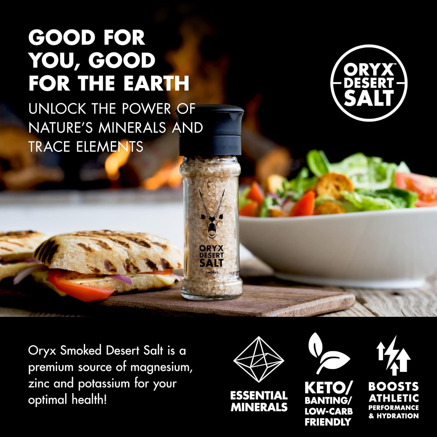 Oryx Smoked Desert Salt Grinder