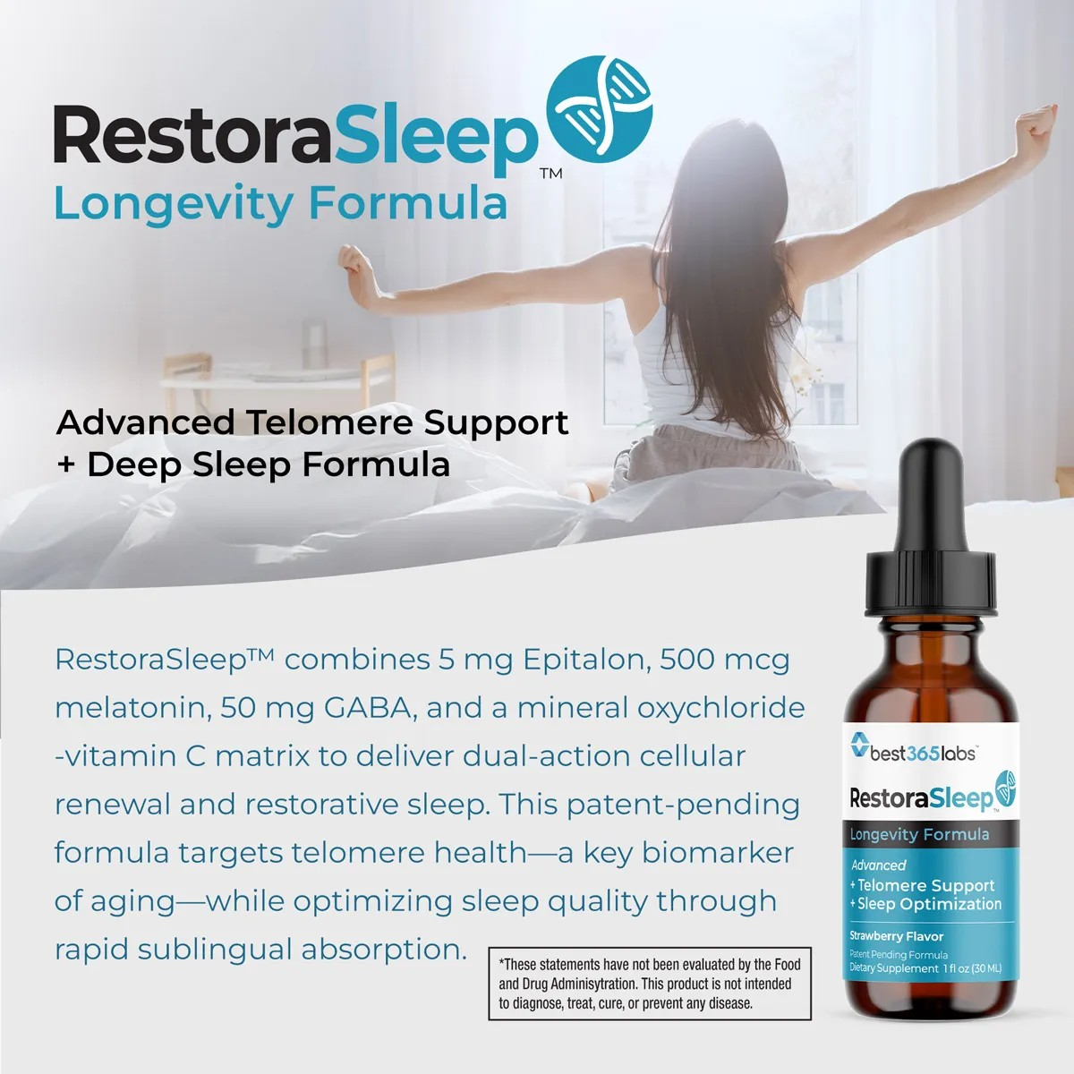RestoraSleep - 30 ml - Strawberry flavor
