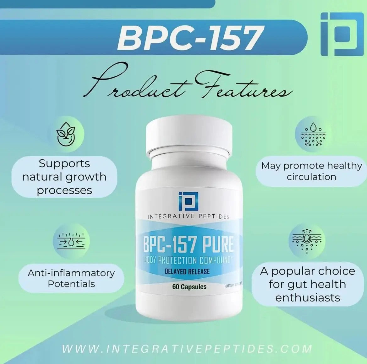 BPC-157 PURE Delayed Release - 60 caps
