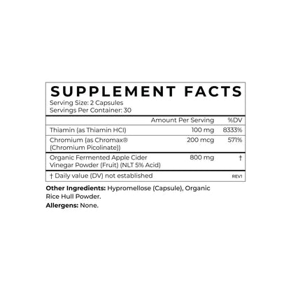 Apple Cider Vinegar - 60 capsules