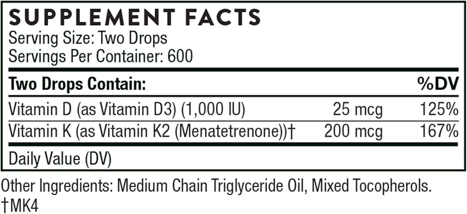 Vitamin D + K2 Liquid - 30 ml