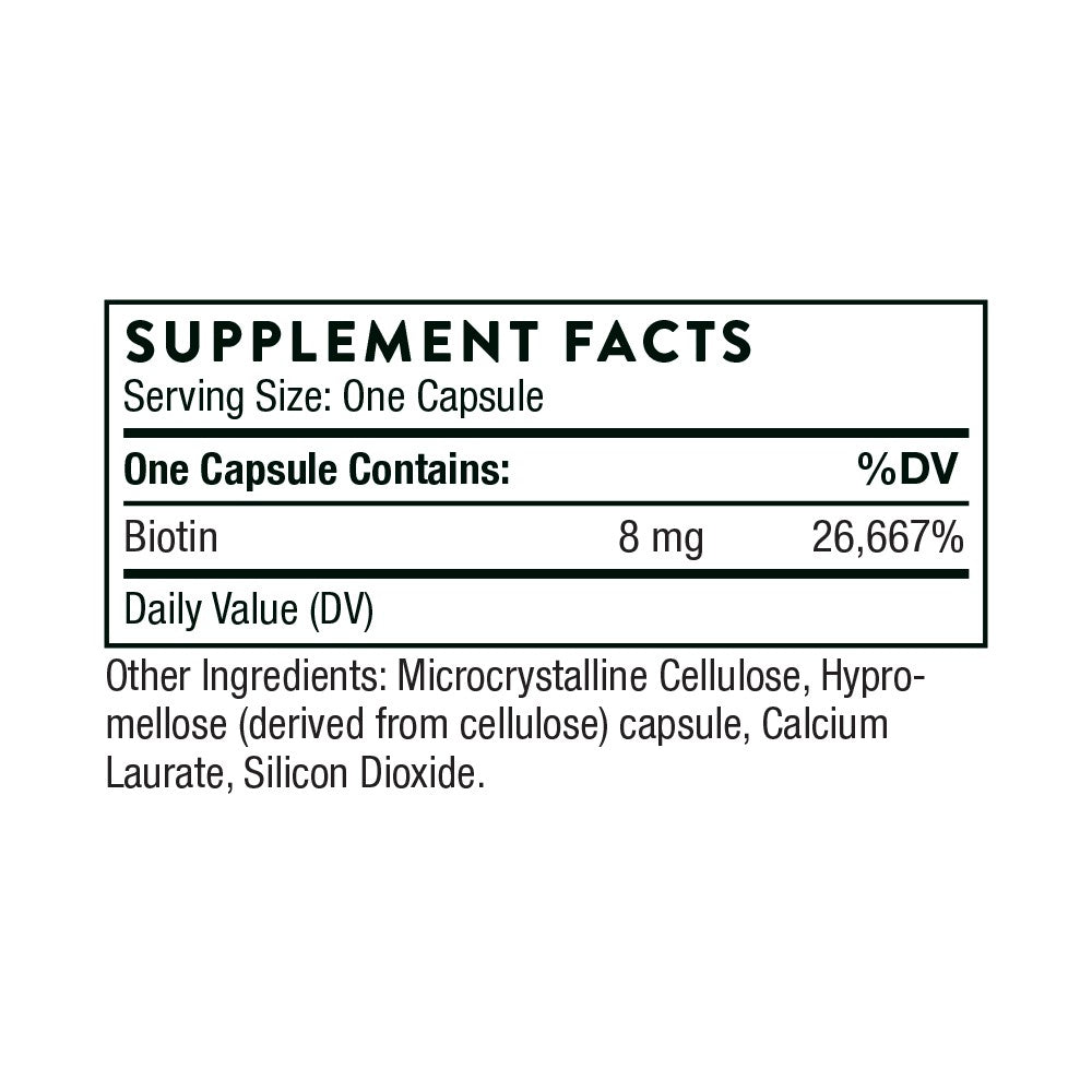 Biotin - 800 mg - 60 Capsules