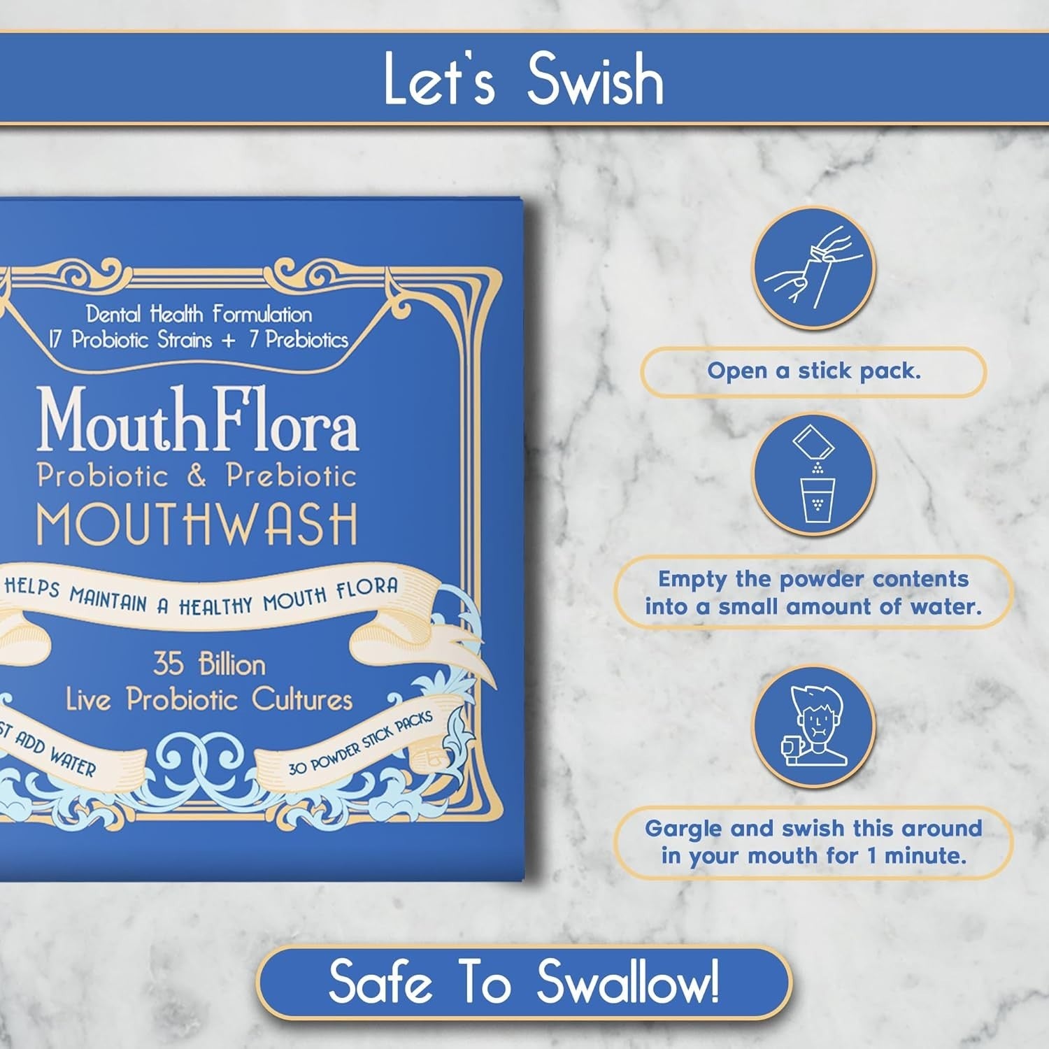 MouthFlora - 60 Powder Stick Packs
