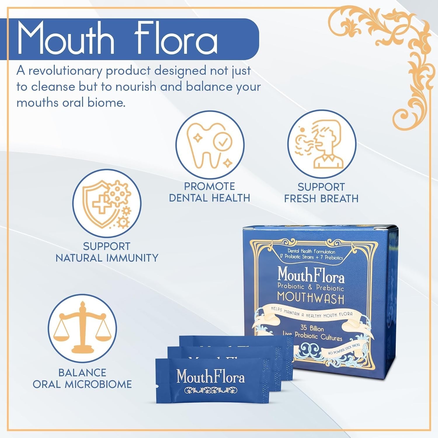 MouthFlora - 60 Powder Stick Packs