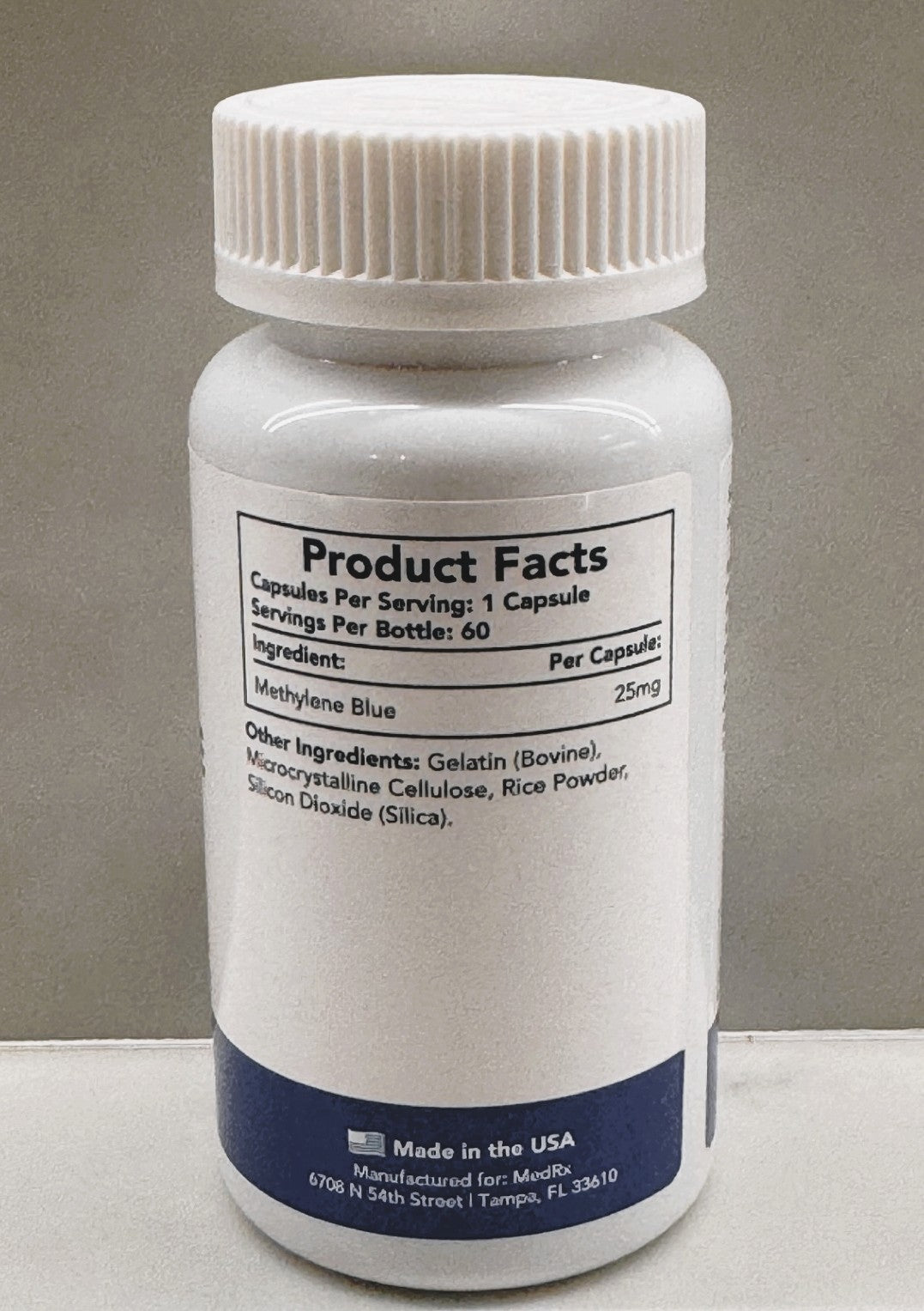 Methylene Blue 25 mg - 60 Capsules