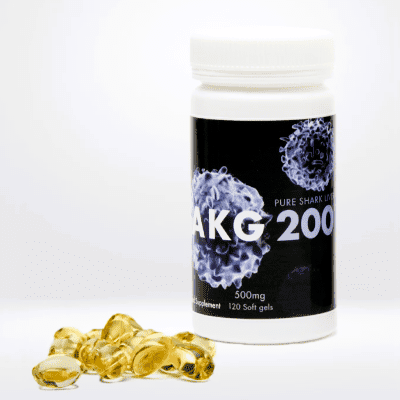 AKG-200 Shark Liver Oil Capsules - 120 Softgels
