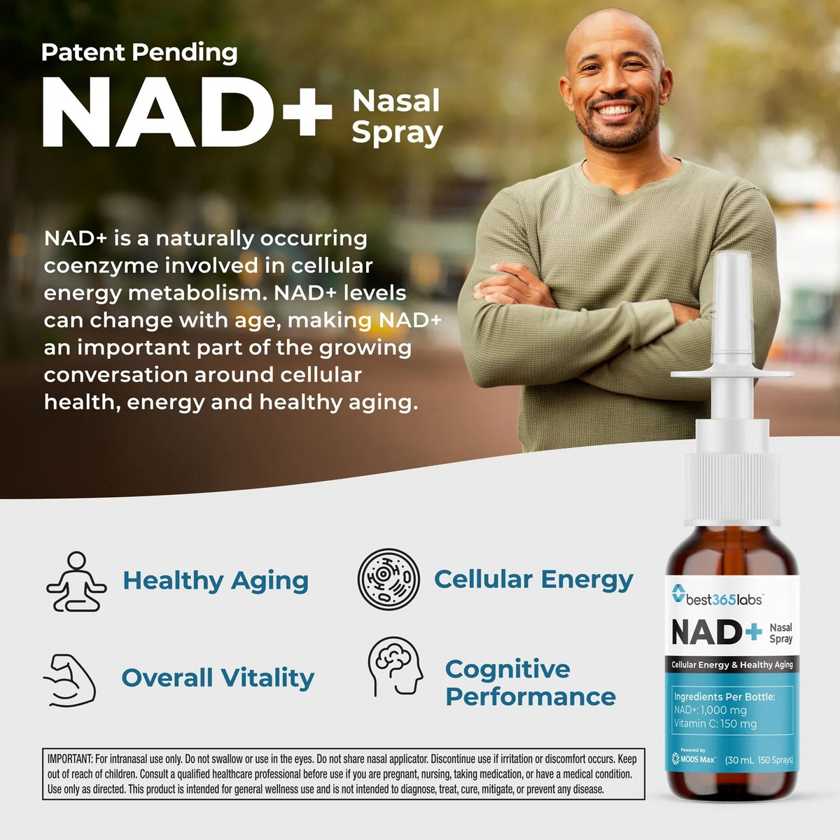 NAD+ Nasal Spray - 150 Sprays