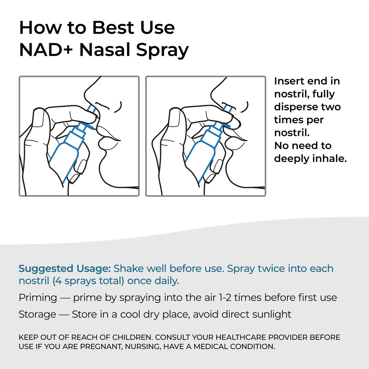 NAD+ Nasal Spray - 150 Sprays