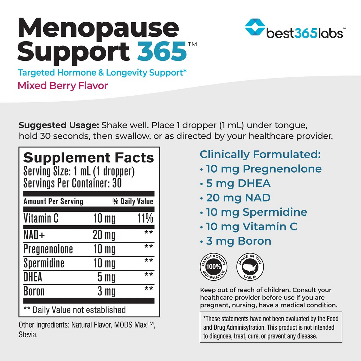 Menopause Support 365 - 30 ml