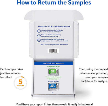 At-Home Mold Test Kit in Air, Complete Test Kit, 1 Room