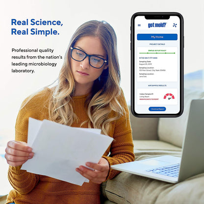 At-Home Mold Test Kit in Air, Complete Test Kit, 1 Room