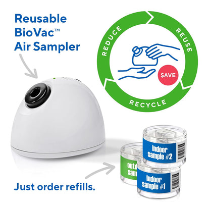 At-Home Mold Test Kit in Air, Complete Test Kit, 2 Rooms
