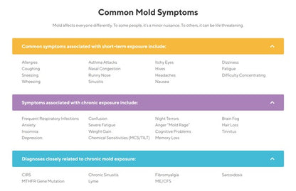 At-Home Mold Test Kit in Air, Complete Test Kit, 2 Rooms