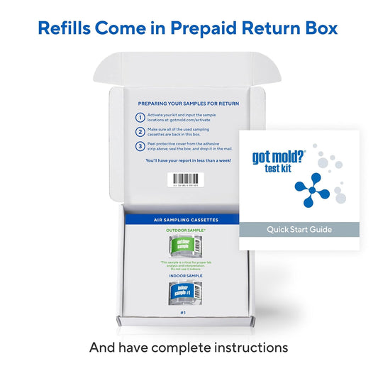 At-Home Mold Test Kit in Air, Refill Kit, 1 Room