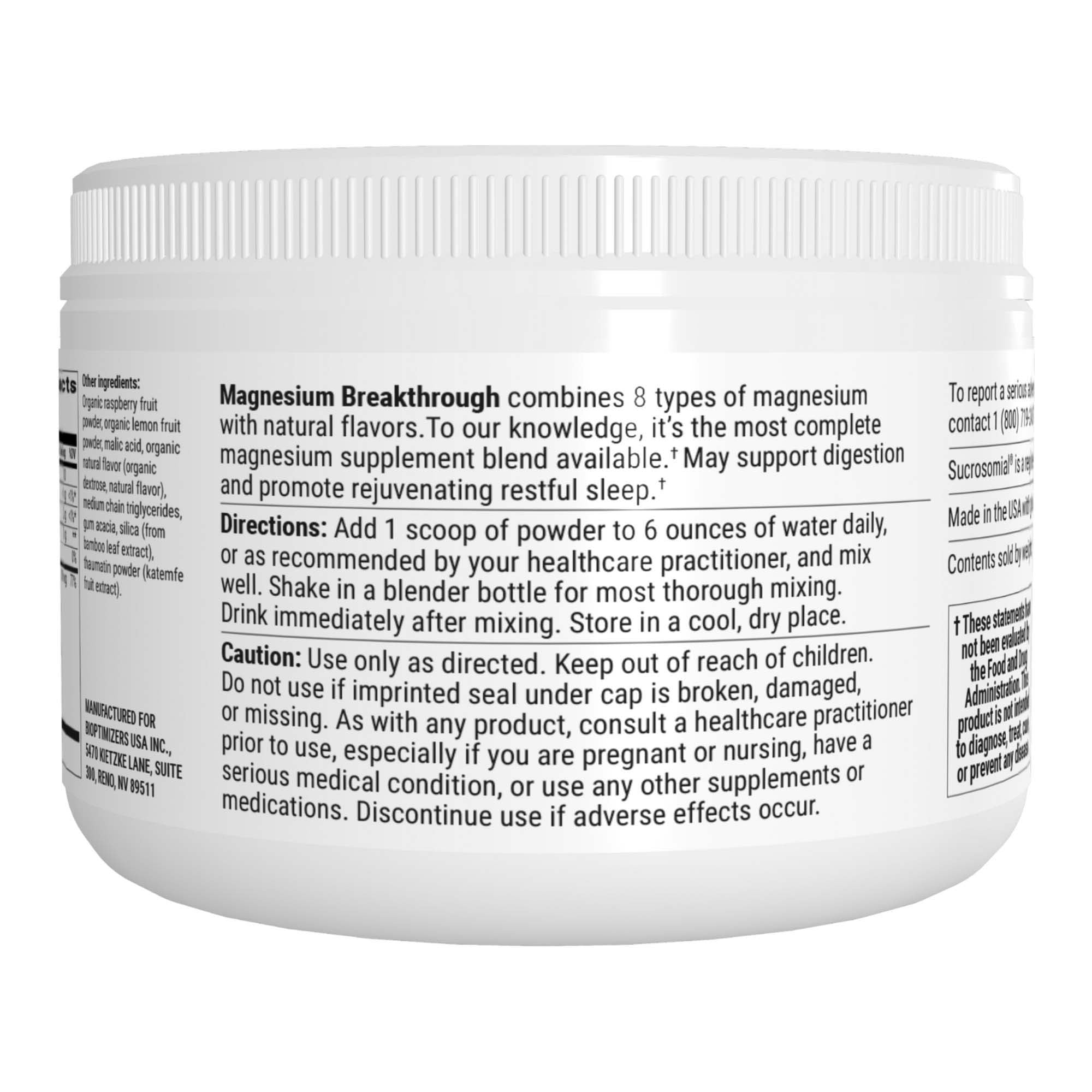 Magnesium Breakthrough - Fruit Punch flavor