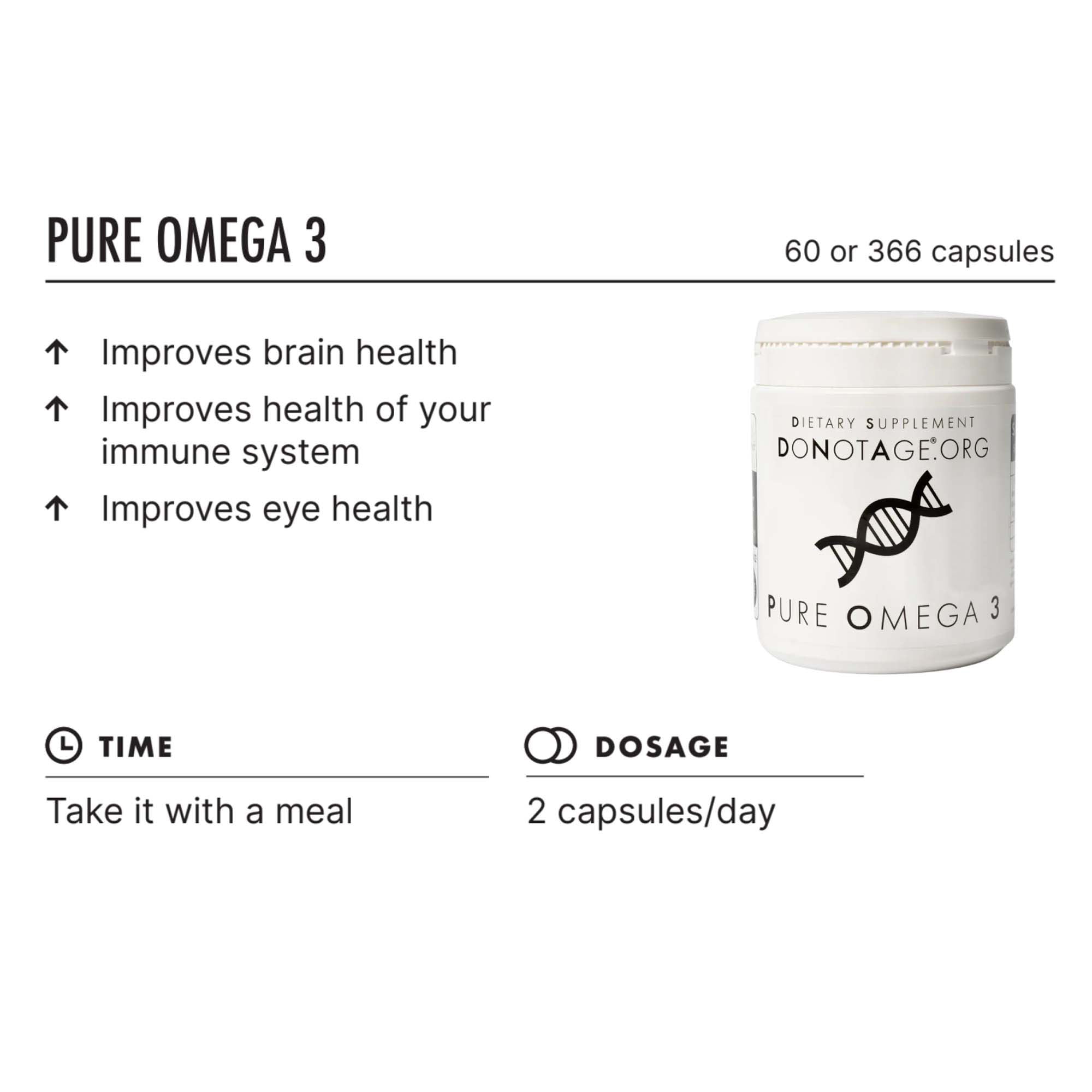 Pure Omega 3, 60 capsules
