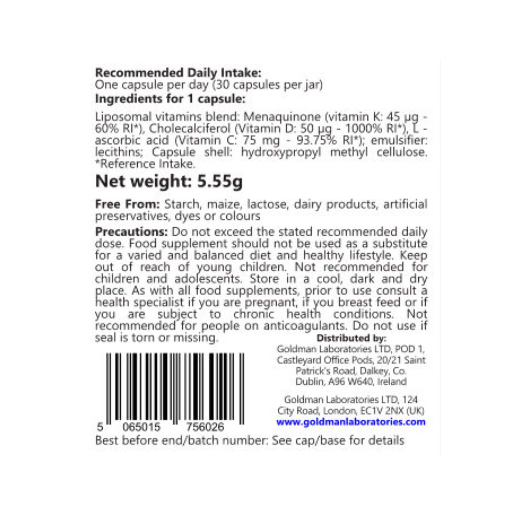 Liposomal Vitamin D - 60 Caps